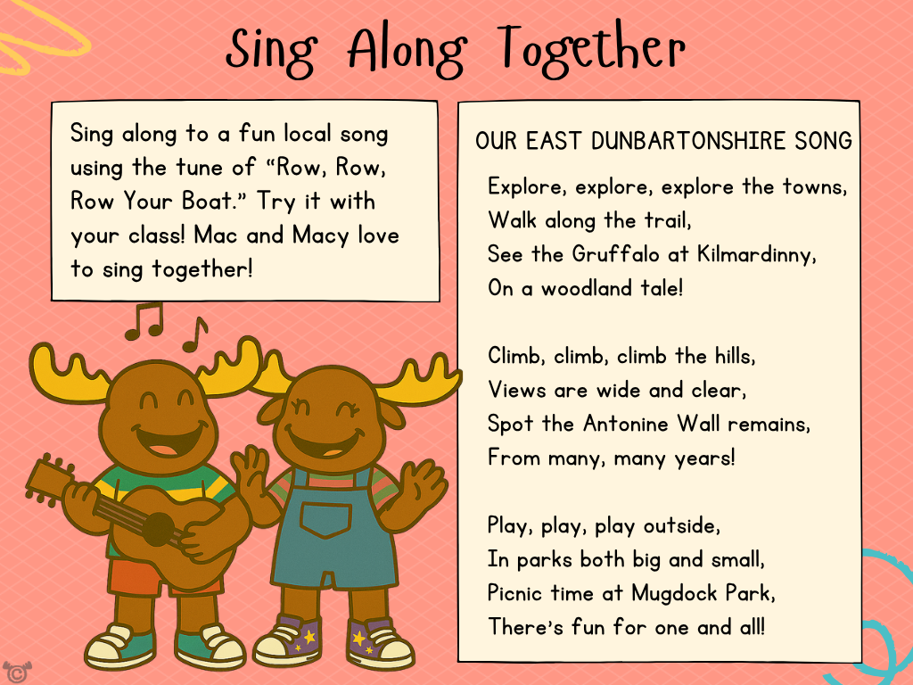 Song from My Area – East Dunbartonshire Social Studies pack, First Level
