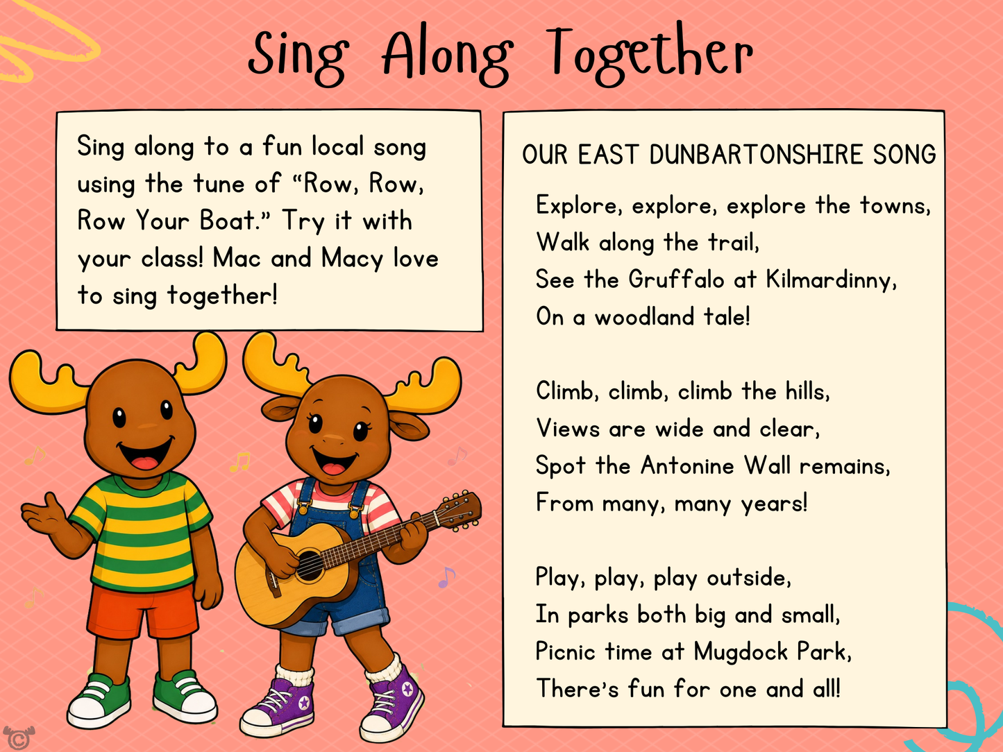 Song from My Area – East Dunbartonshire Social Studies pack, First Level