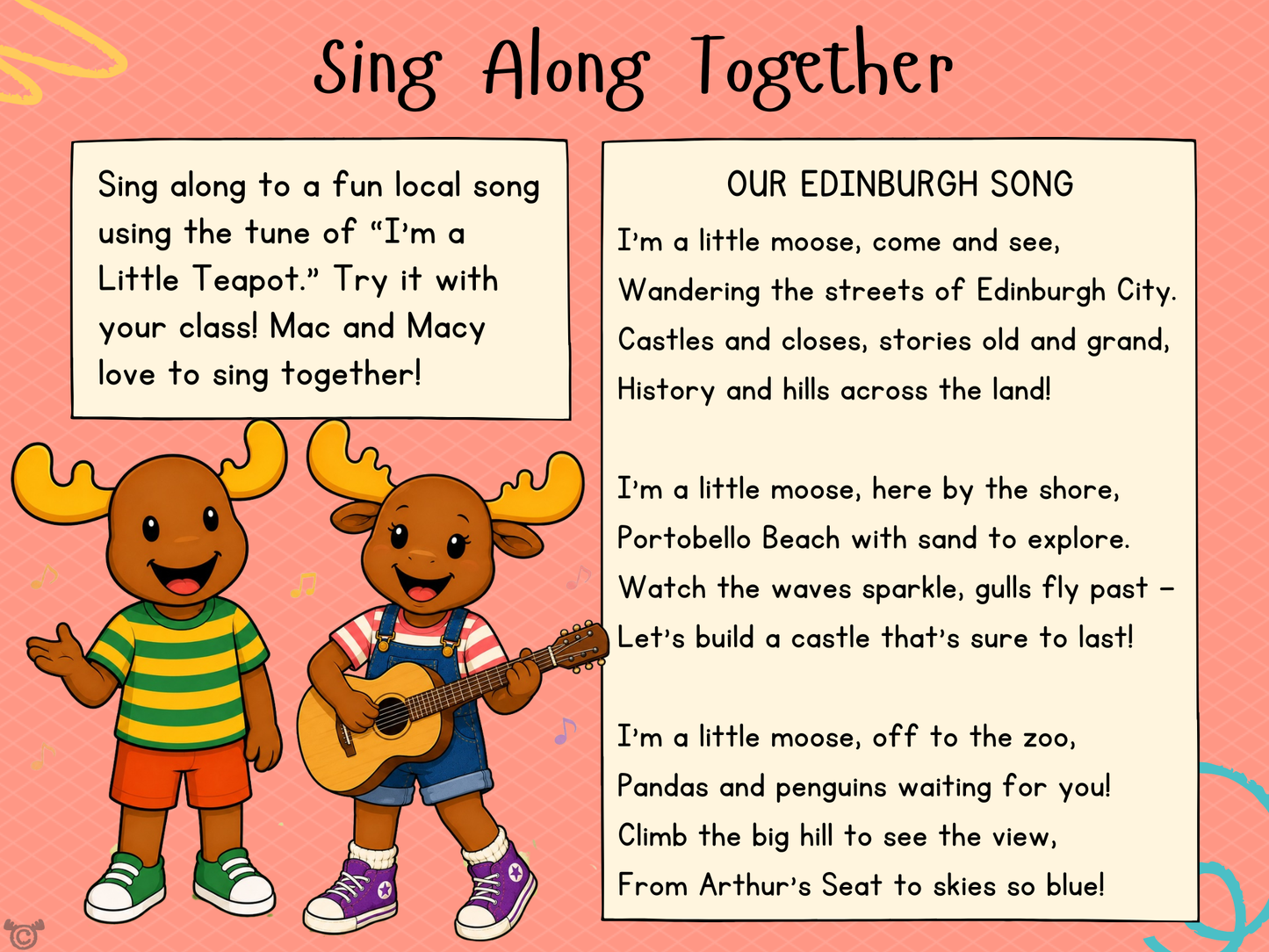 Song from My Area – Edinburgh Social Studies pack, First Level