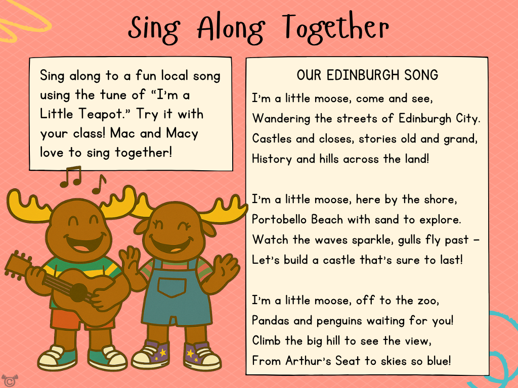 Song from My Area – Edinburgh Social Studies pack, First Level