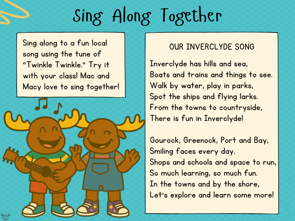 Song from My Area – Inverclyde Social Studies pack, First Level