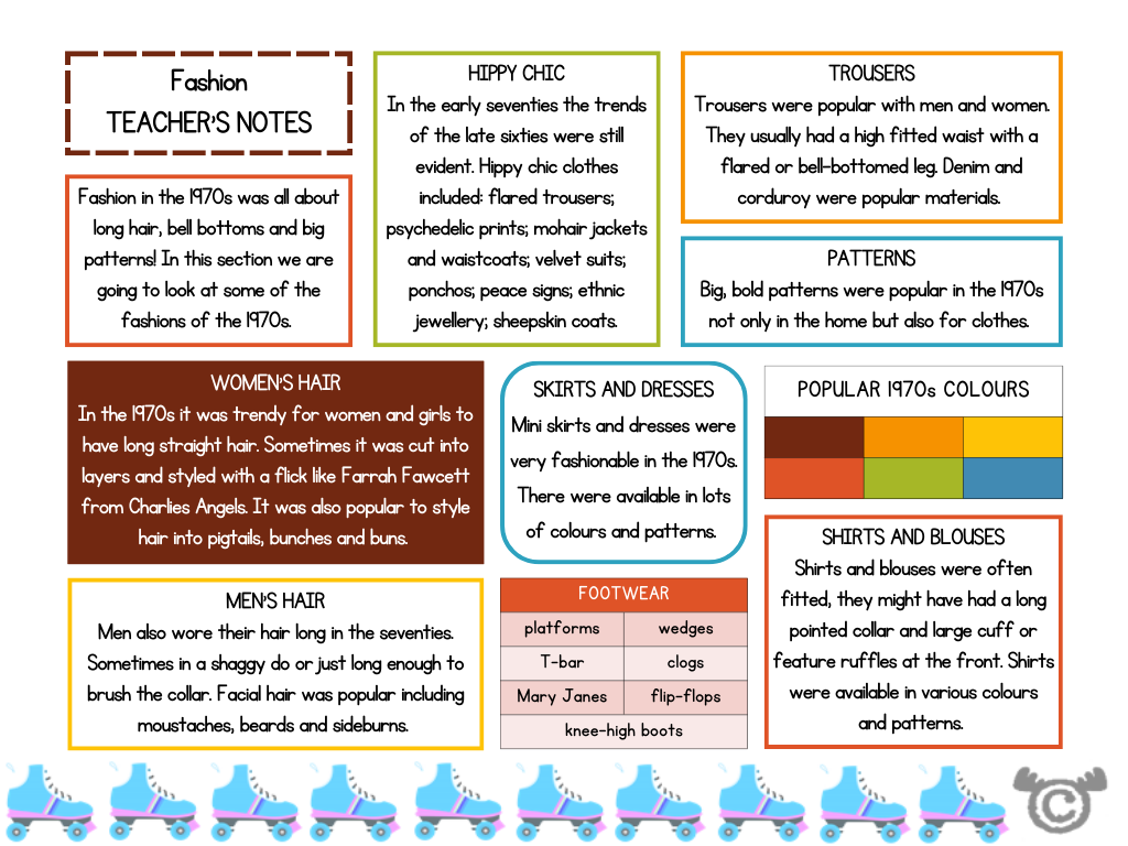 Teacher’s notes from 1970s Social Studies pack, First Level
