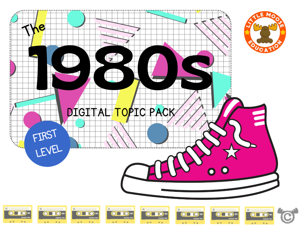 1980s digital topic pack front cover, Social Studies First Level, Curriculum for Excellence