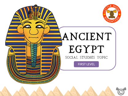 Ancient Egypt digital topic pack front cover, Social Studies First Level, Curriculum for Excellence