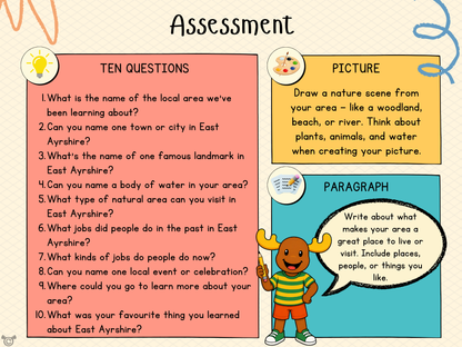 Assessment from My Area – East Ayrshire Social Studies pack, First Level