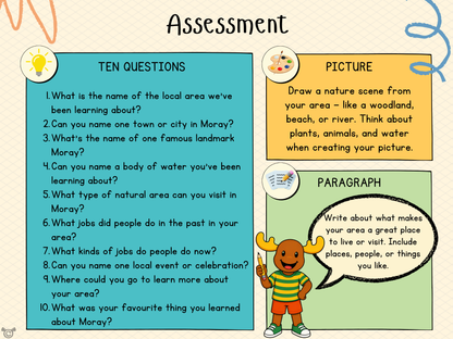 Assessment from My Area – Moray Social Studies pack, First Level