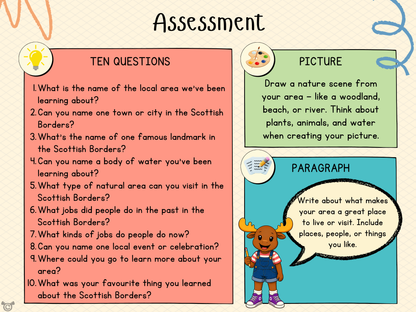 Assessment My Area – Scottish Borders Social Studies pack, First Level