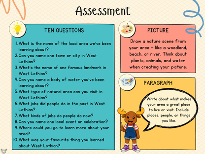 Assessment from My Area – West Lothian Social Studies pack, First Level