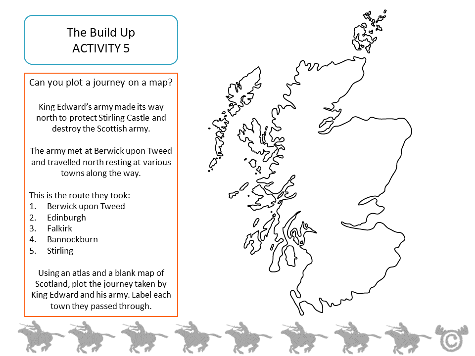 Mapping activity from Bannockburn Social Studies pack, Second Level