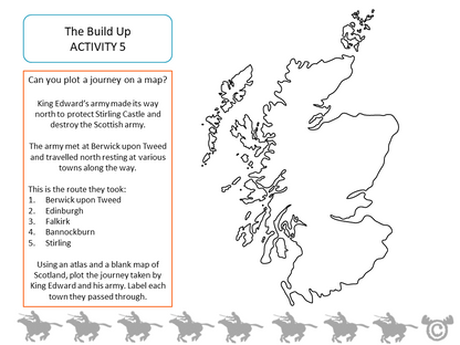 Mapping activity from Bannockburn Social Studies pack, Second Level