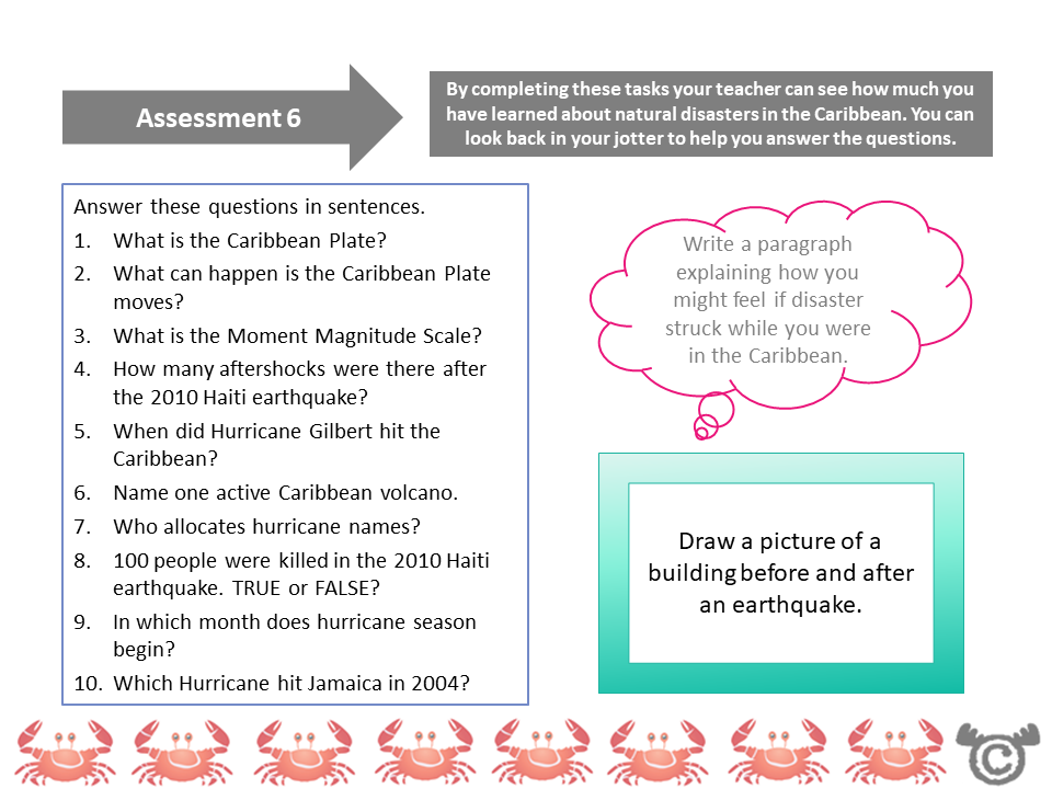Assessment task from Caribbean Social Studies pack, Second Level