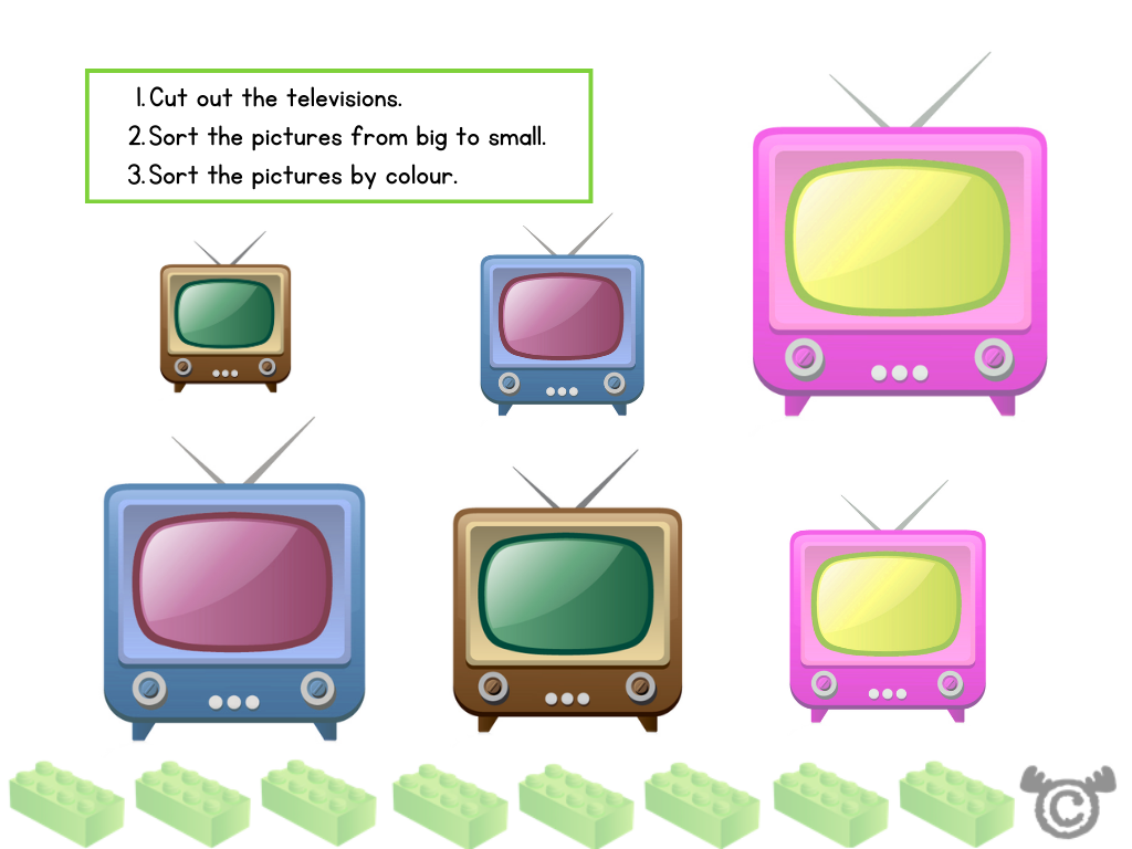 Sorting activity from Children in the Past Social Studies pack, Early Level