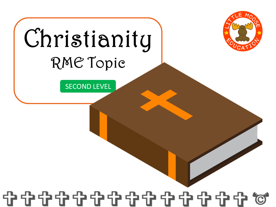 Christianity digital topic pack front cover, RME Second Level, Curriculum for Excellence