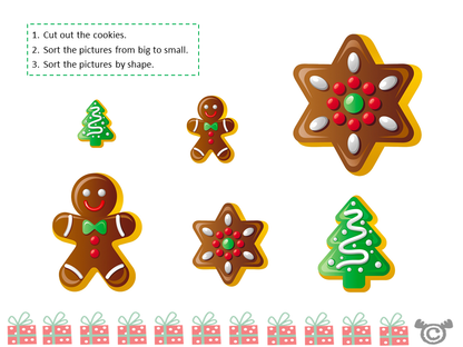 Sorting activity from Christmas Social Studies pack, Early Level