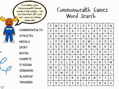 Commonwealth Games extension activity page, Social Studies Second Level, Curriculum for Excellence