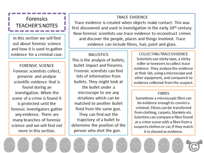Teacher’s notes from Cops and Robbers Social Studies pack, Second Level