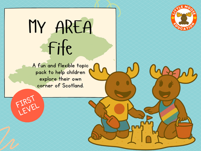 My Area – Fife digital topic pack front cover, Social Studies First Level, Curriculum for Excellence