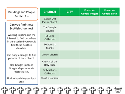 Story-based activity from Discovering Christianity RME pack, First Level