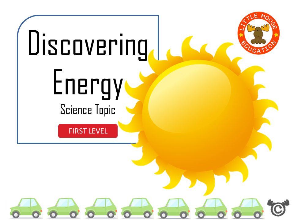Discovering Energy digital topic pack front cover, Science First Level, Curriculum for Excellence