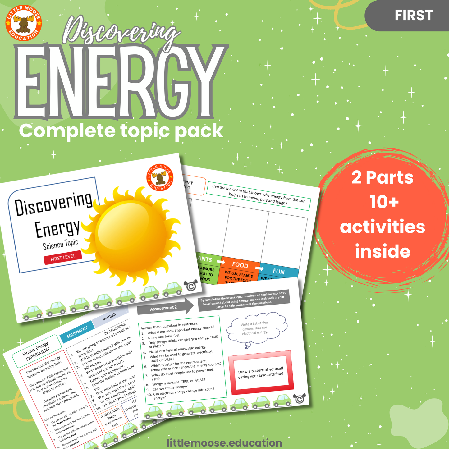 Discovering Energy complete digital topic pack for Science at First Level, Curriculum for Excellence physics resource