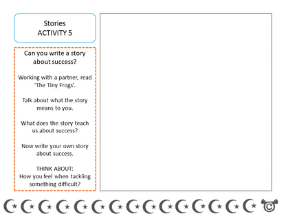 Story-based activity from Discovering Christianity RME pack, First Level