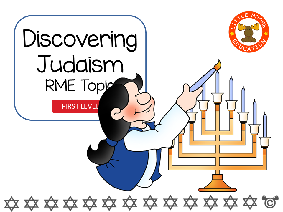 Discovering Judaism digital topic pack front cover, RME First Level, Curriculum for Excellence