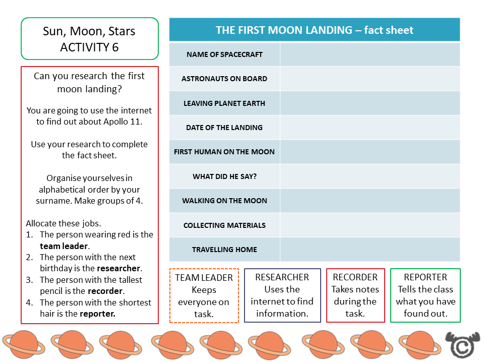 Research activity from Discovering Plants Science pack, First Level