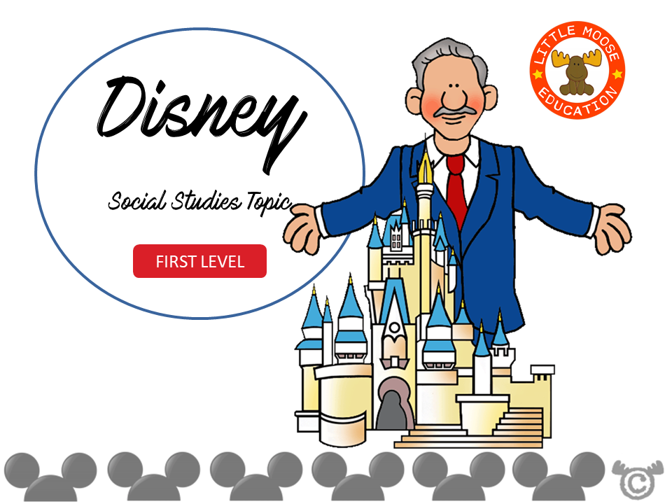 Disney digital topic pack front cover, Social Studies First Level, Curriculum for Excellence