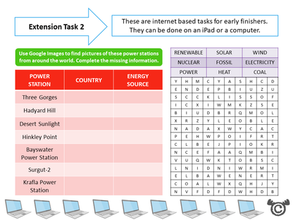 Extension tasks from Electricity Science pack, Second Level