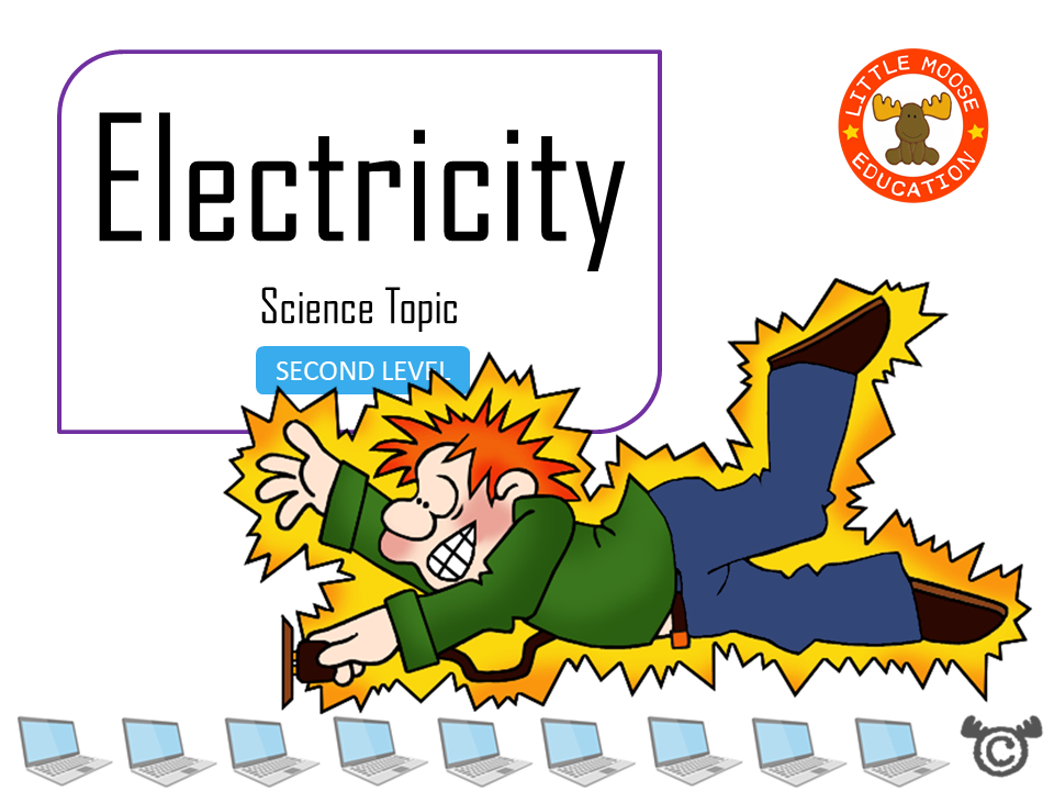Electricity digital topic pack front cover, Science Second Level, Curriculum for Excellence