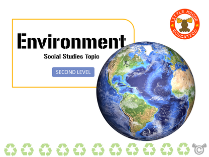 Environment digital topic pack front cover, Social Studies Second Level, Curriculum for Excellence