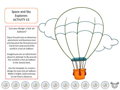 Design activity from World War Two Social Studies pack, Second Level