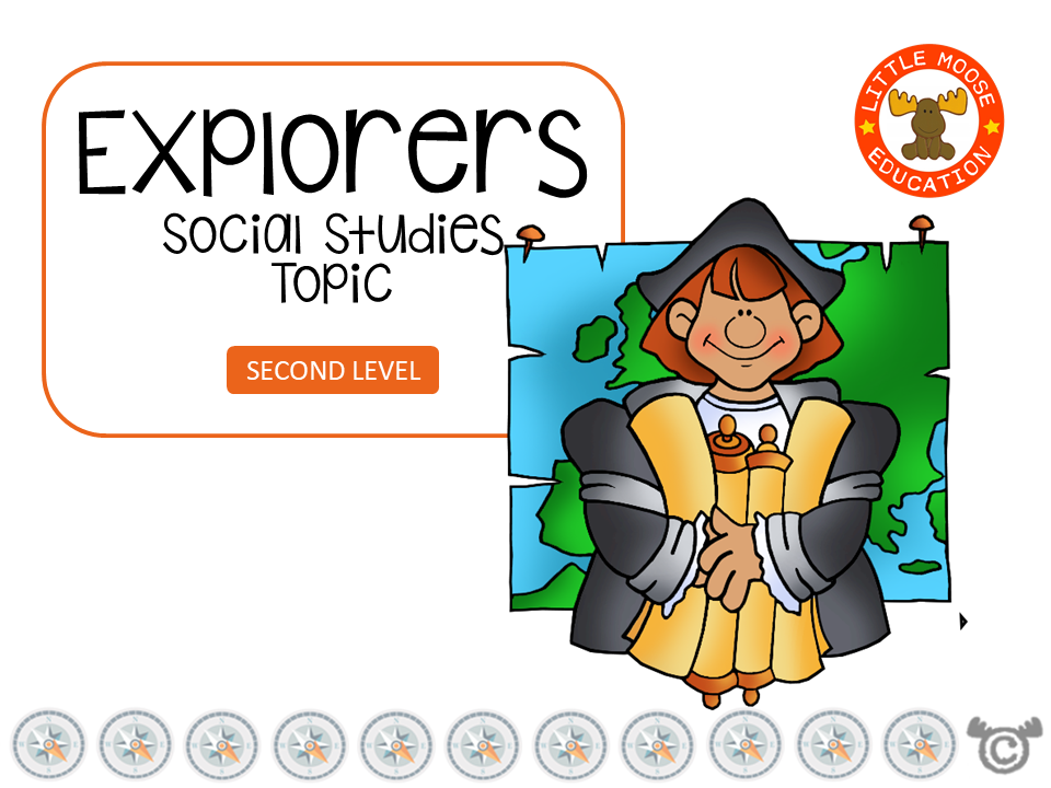 Explorers digital topic pack front cover, Social Studies Second Level, Curriculum for Excellence