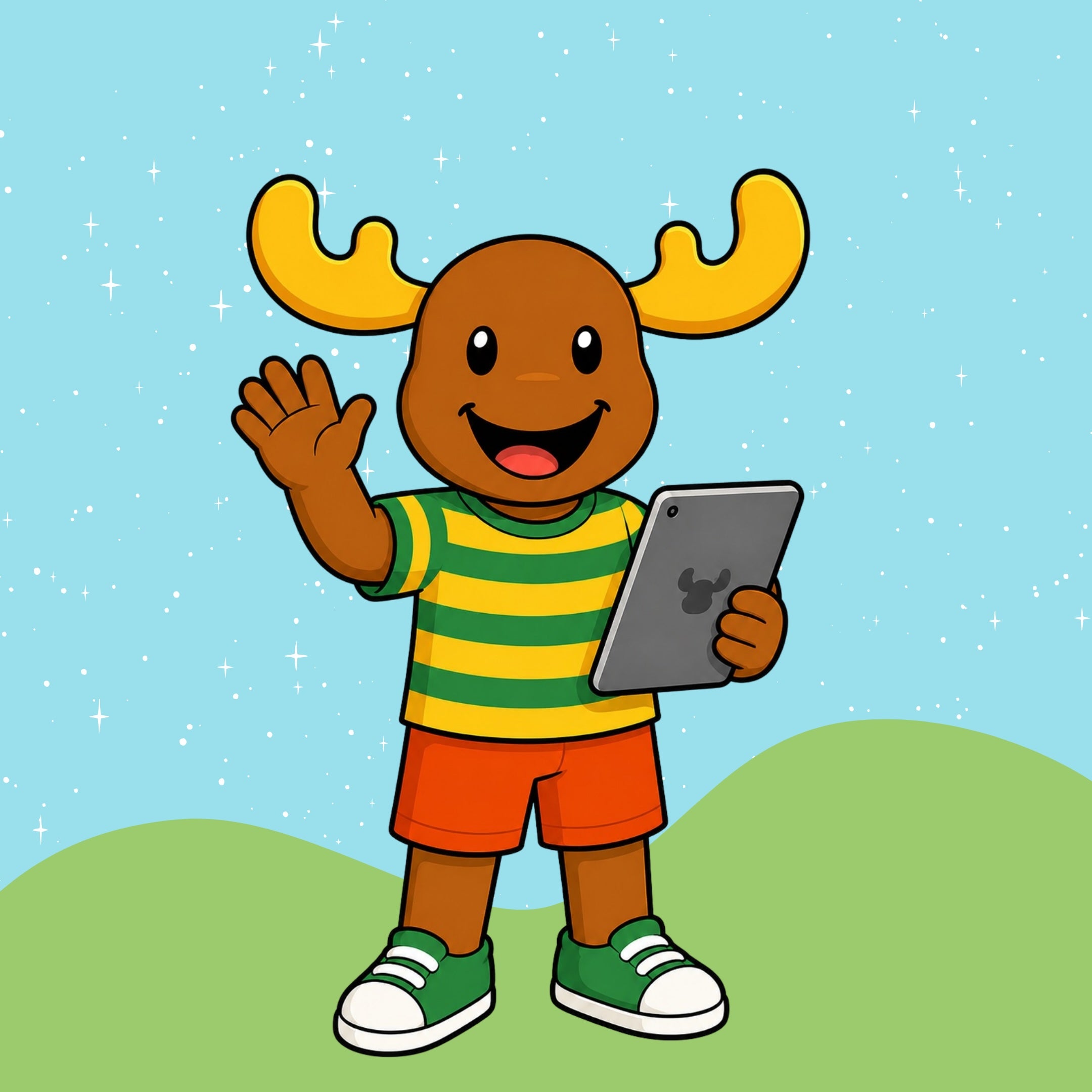 Mac using a tablet for Curriculum for Excellence First Level resources