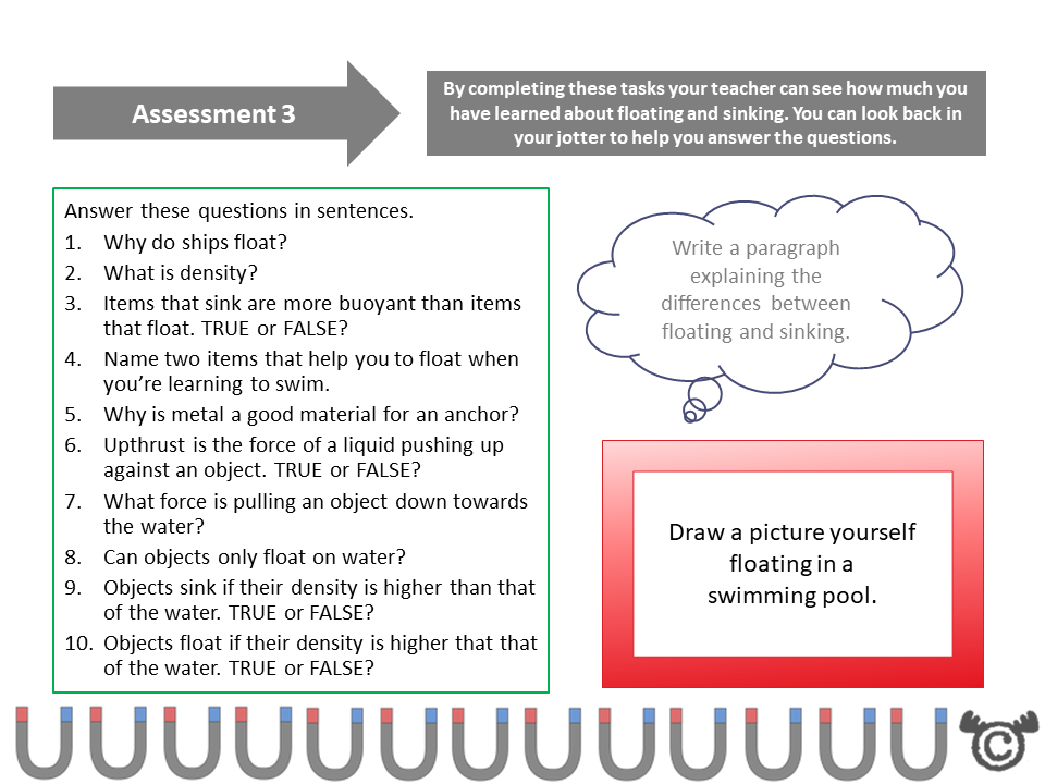 Assessment task from Forces Science pack, Second Level