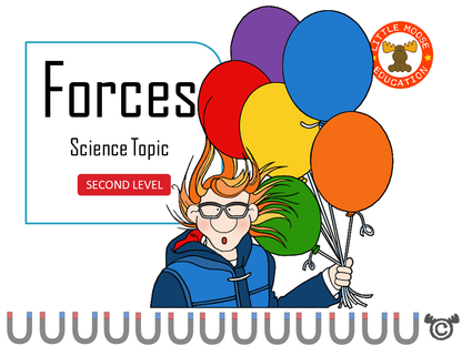 Forces digital topic pack front cover, Science Second Level, Curriculum for Excellence