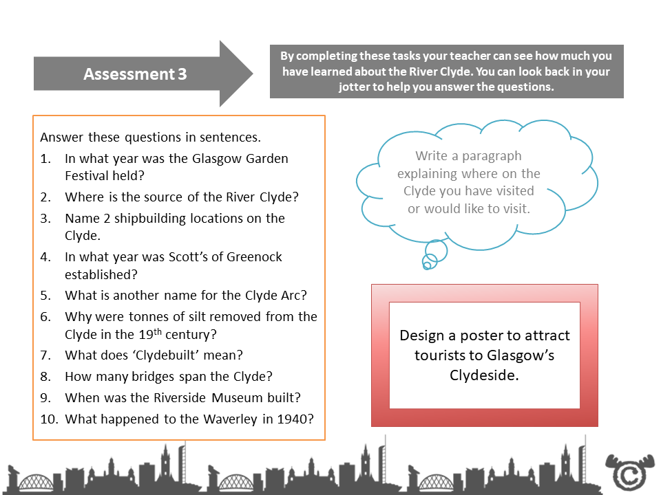 Assessment task from Glasgow Social Studies pack, Second Level