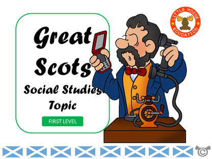 Great Scots digital topic pack front cover, Social Studies First Level, Curriculum for Excellence