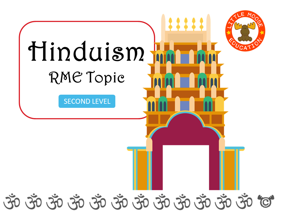 Hinduism digital topic pack front cover, RME Second Level, Curriculum for Excellence