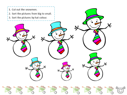 Sorting activity from In the Garden Social Studies pack, Early Level