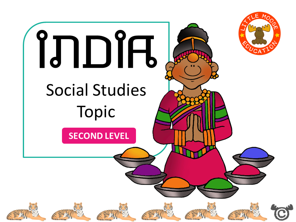 India digital topic pack front cover, Social Studies Second Level, Curriculum for Excellence