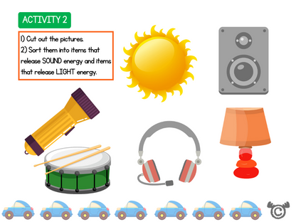 Sorting activity from Introducing Forces Science pack, Early Level