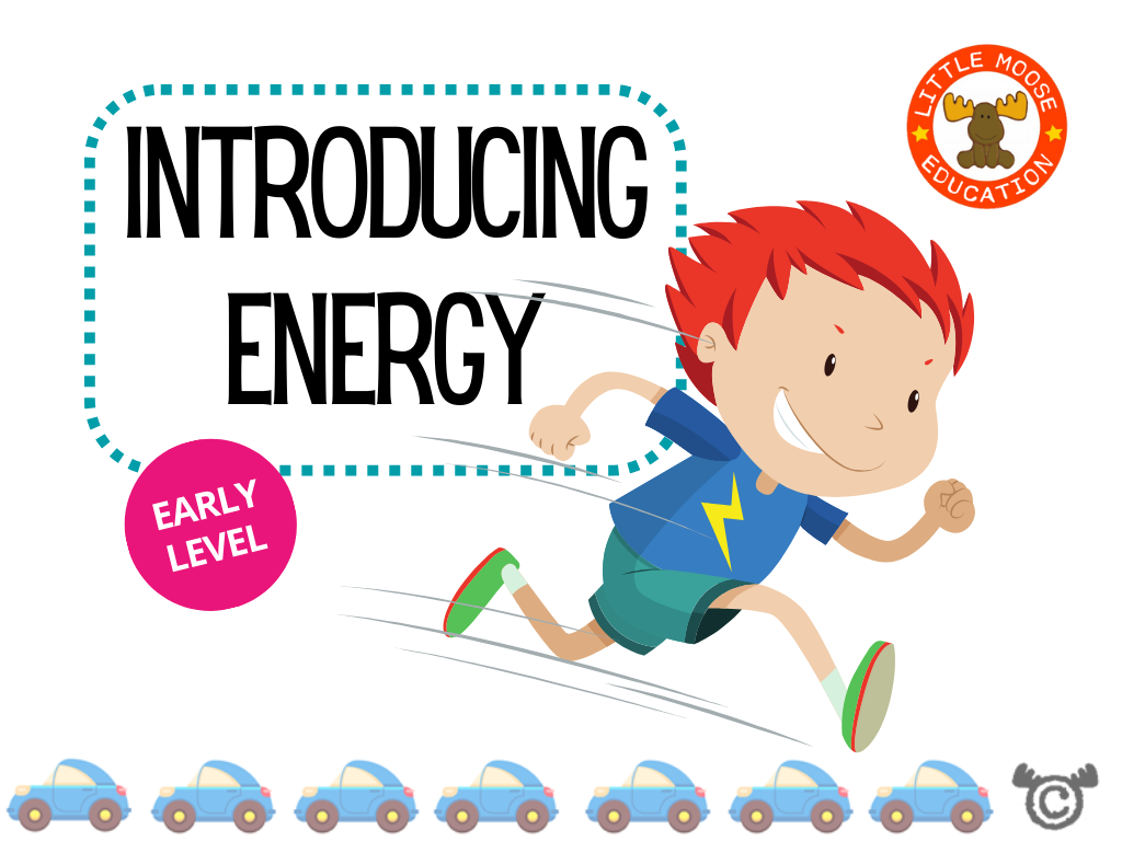 Introducing Energy digital topic pack front cover, Science Early Level, Curriculum for Excellence