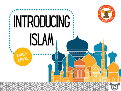 Introducing Islam digital topic pack front cover, RME Early Level, Curriculum for Excellence