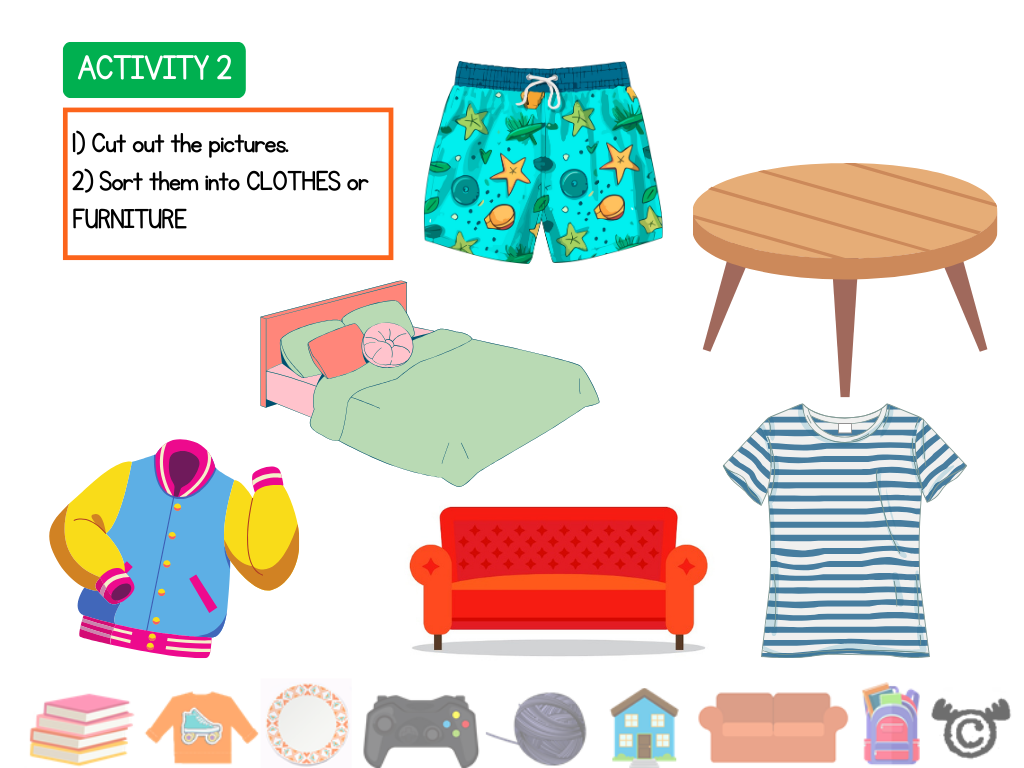 Sorting activity from Introducing Materials Science pack, Early Level