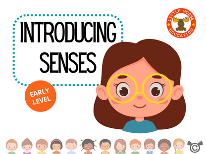Introducing Senses digital topic pack front cover, Science Early Level, Curriculum for Excellence