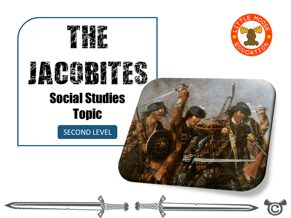 Jacobites digital topic pack front cover, Social Studies Second Level, Curriculum for Excellence