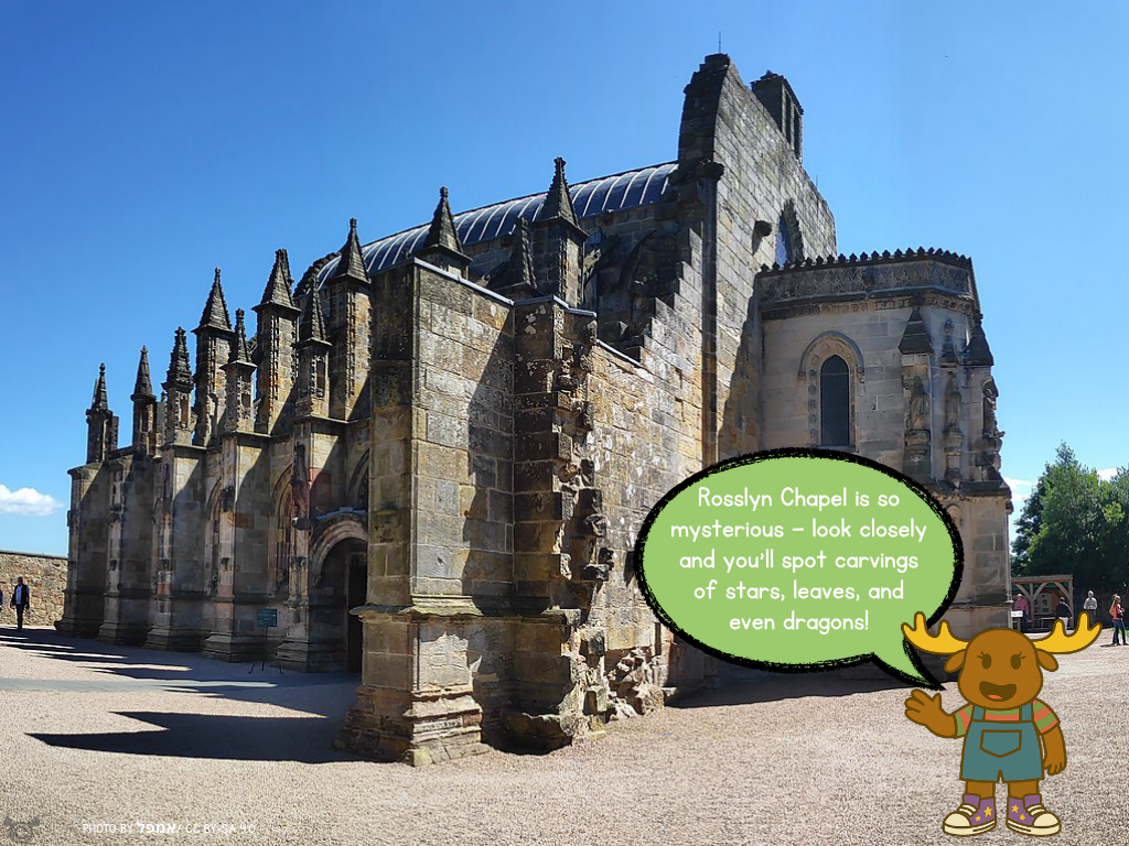 Landmark – Rosslyn Chapel in My Area – Midlothian Social Studies pack, First Level