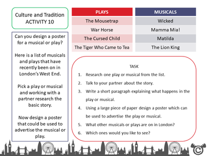 Design activity from World War Two Social Studies pack, Second Level