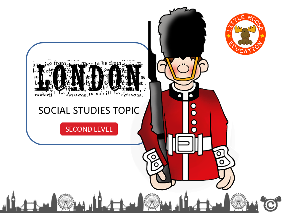 London digital topic pack front cover, Social Studies Second Level, Curriculum for Excellence